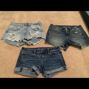 American Eagle Shorts Size 2, three pairs